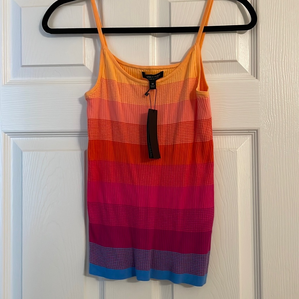Banana Republic Ribbed Tank M Rainbow Pride